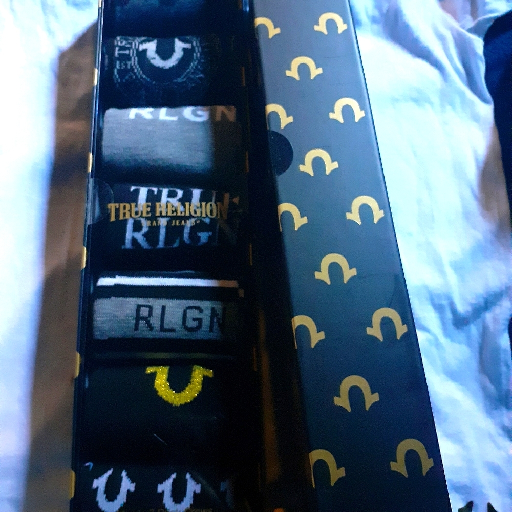 🧦TRUE Religion 7PK Men's Crew Socks